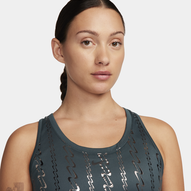Tielko Nike Dri-FIT One Cropped Printed Tank Top Zelené | FB5591-328, 4