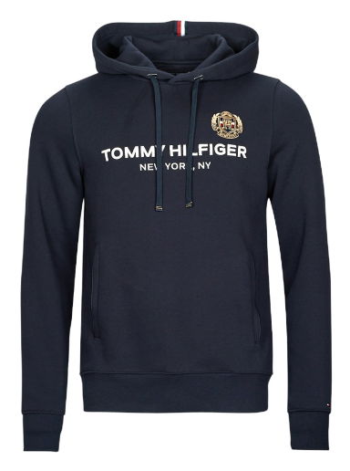 Mikina Tommy Hilfiger ICON STACK CREST HOODY Čierna | MW0MW29332-DW5