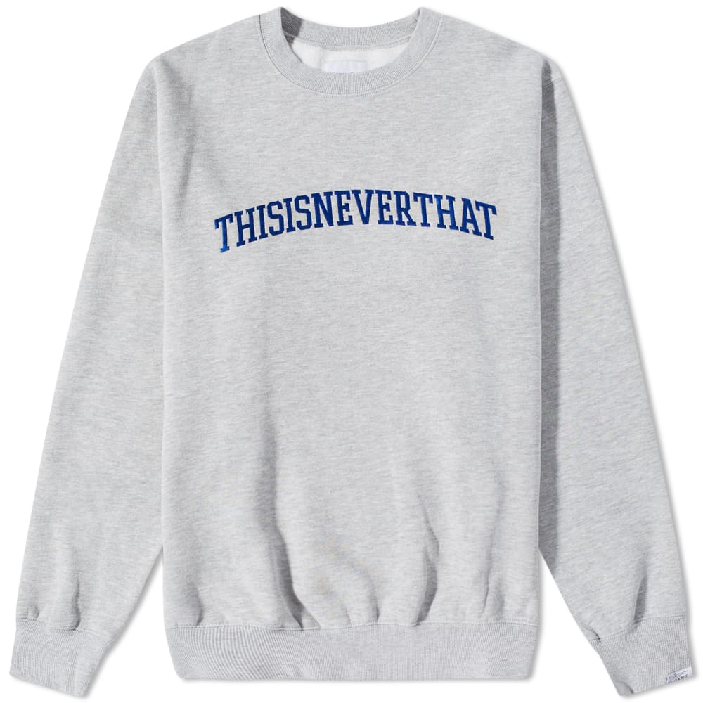Mikina thisisneverthat Arch Logo Crew Sweat Šedá | TN223TSWCW01-GY, 0