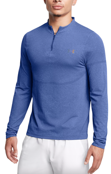 Tričko Under Armour Vanish Elite Seamless 1/4 Zip Long Sleeve Shirt Modrá | 1382798-432, 0