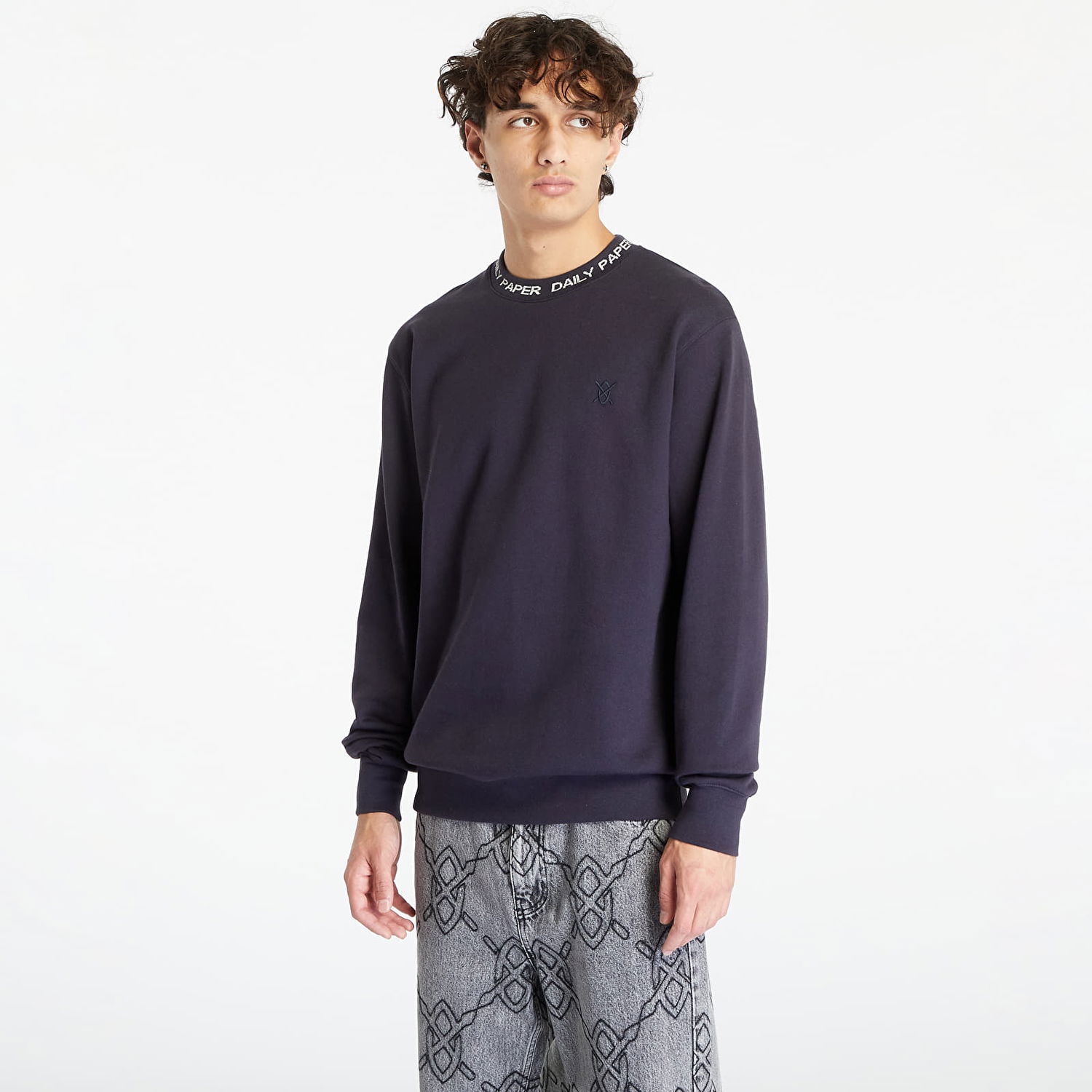 Sveter DAILY PAPER Erib Sweater Deep Navy Navy | 2322047, 0