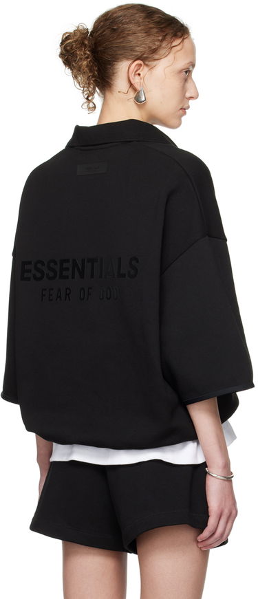 Polo tričko Fear of God Core Collection 3/4 Sleeve Polo Black Čierna | 192SU244400F, 2