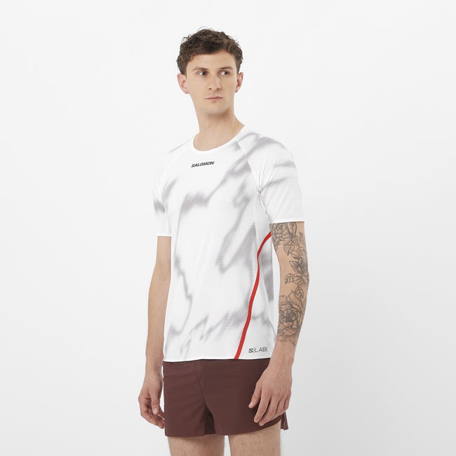 Tričko Salomon S/LAB Speed T-Shirt Biela | LC2693400, 0
