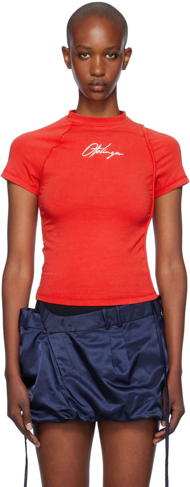 Tričko Ottolinger Ottolinger Deconstructed T-Shirt Červená | 1150104621, 0