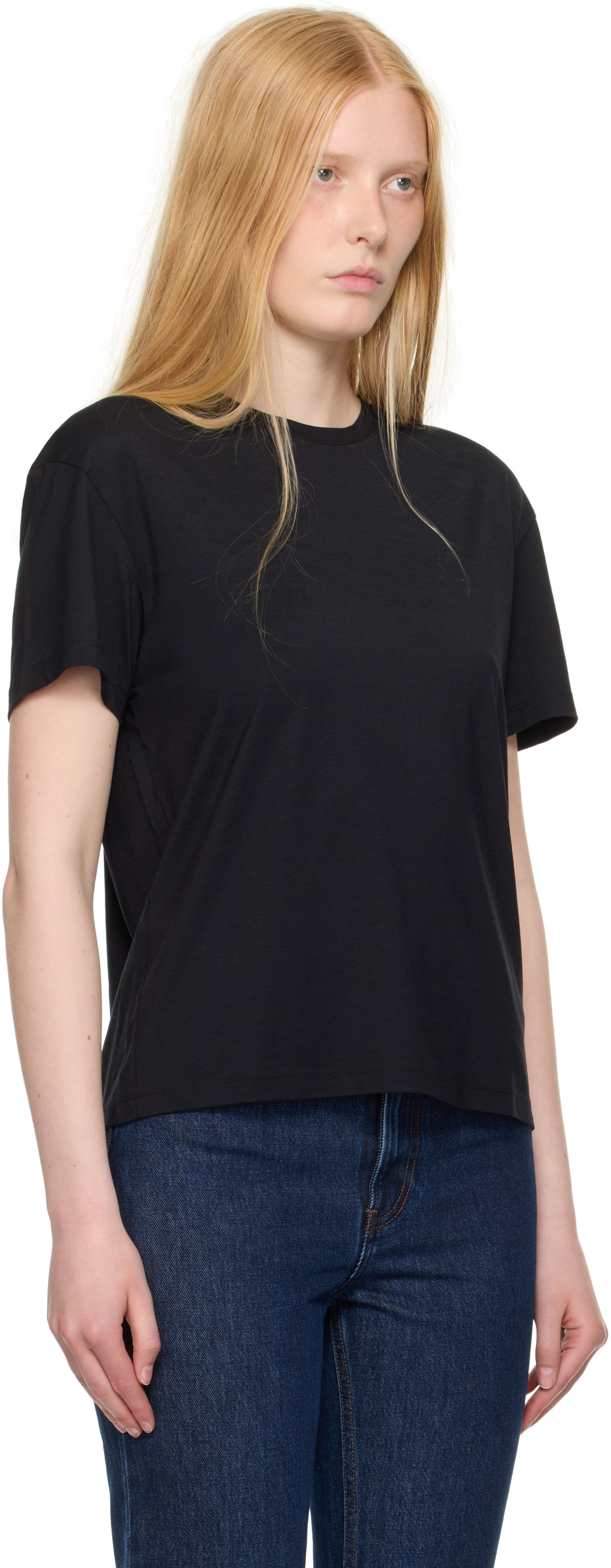 Tričko TOTEME TOTEME Classic T-Shirt Čierna | 252-WRT0529-FB0419, 1