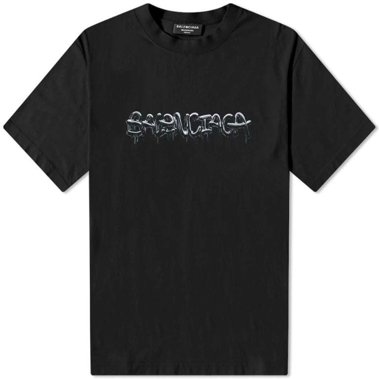 Tričko Balenciaga Slime T-shirt Čierna | 612966TLVF11069, 0