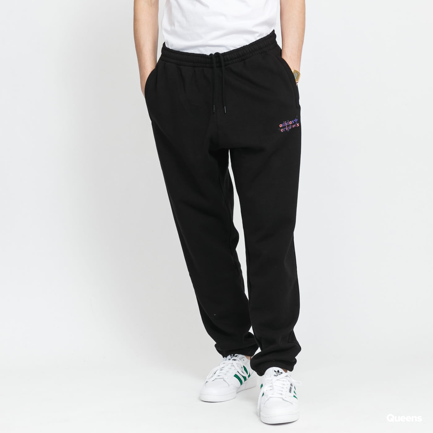 Nohavice a džínsy adidas Originals Stoked Pants Ali Čierna | HC7146, 0