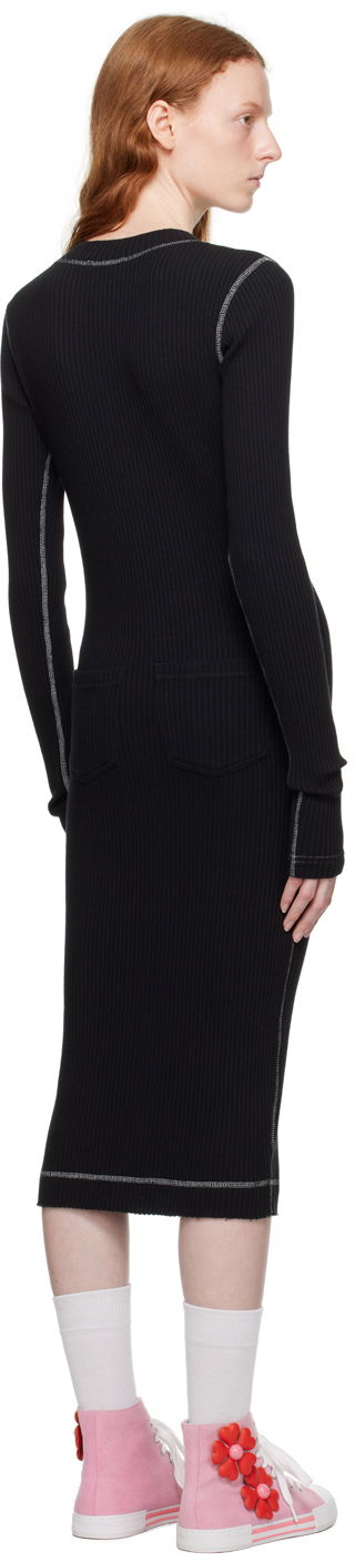 Šaty Moschino Jeans Button Midi Dress Čierna | 0424 8266, 2