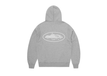 Mikina Corteiz Corteiz Island Puff Print Zip Hoodie Šedá | COR7, 1