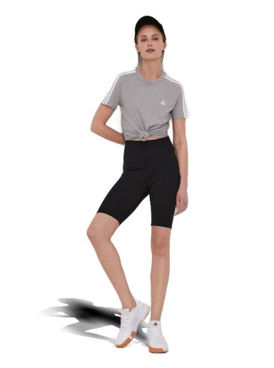 Tričko adidas Performance Essentials Slim 3-Stripes Šedá | GL0785