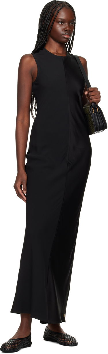 Šaty AMI AMI Paris Straight Maxi Dress Čierna | FDR366.AC0014, 3