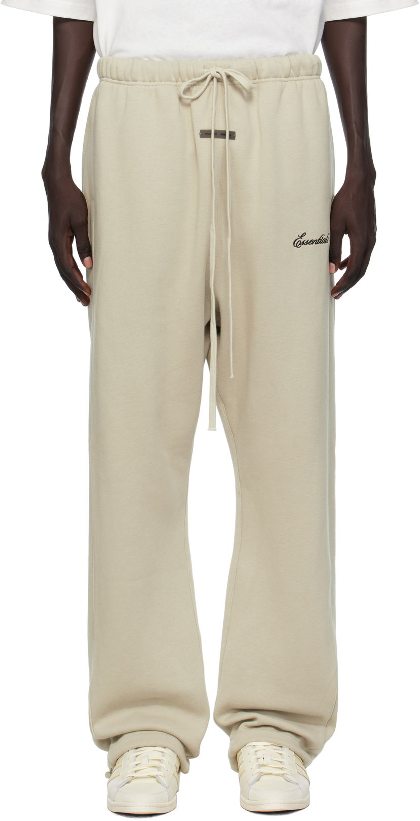 Tepláky Fear of God Fear of God ESSENTIALS Relaxed Fleece Piping Sweatpants Béžová | 130SP258066F