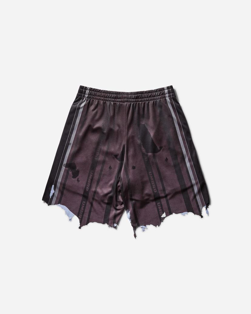 Šortky Umbro Distressed Shorts Hnedá | UBMW0364FA230 PLE0004