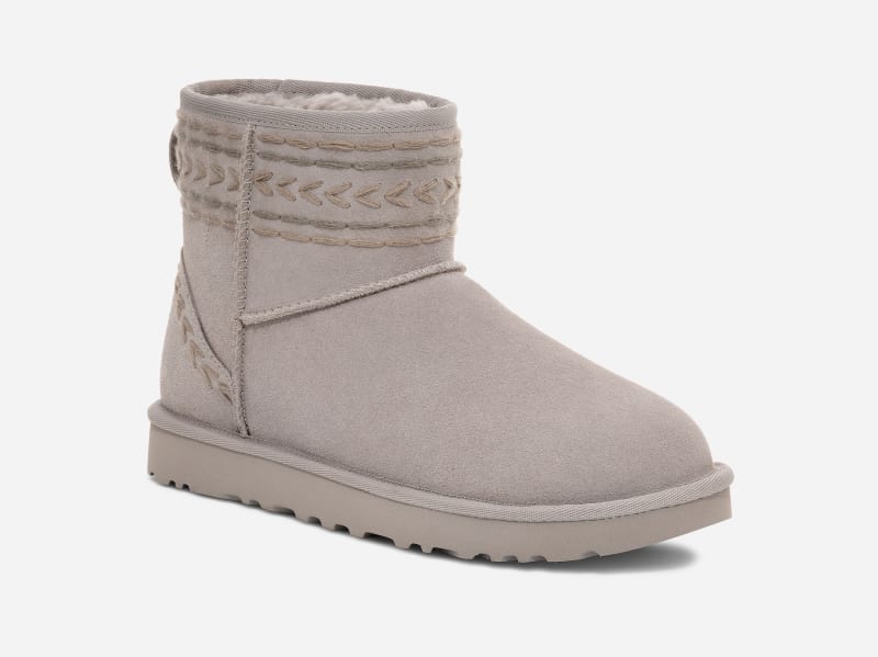 Tenisky a topánky UGG Classic Mini Ritza Boot Šedá | 1170710-CPF, 1
