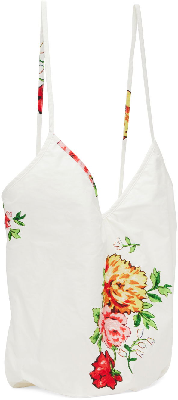 Tielko We11done Floral Print Cami Top Biela | WD-AB1-23-483-U-MX, 1