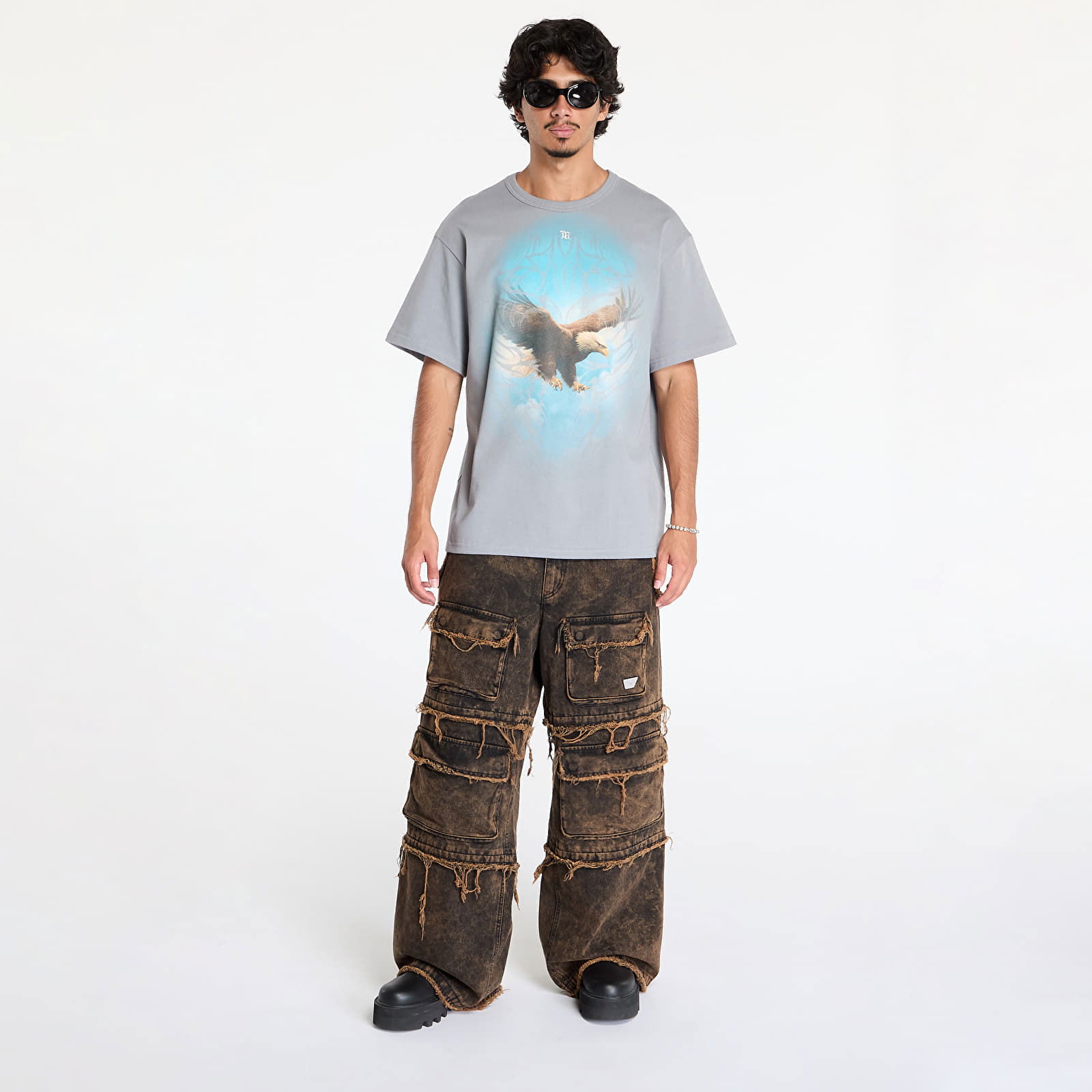 Ibiza Oversize Cargo Trousers Acid Black