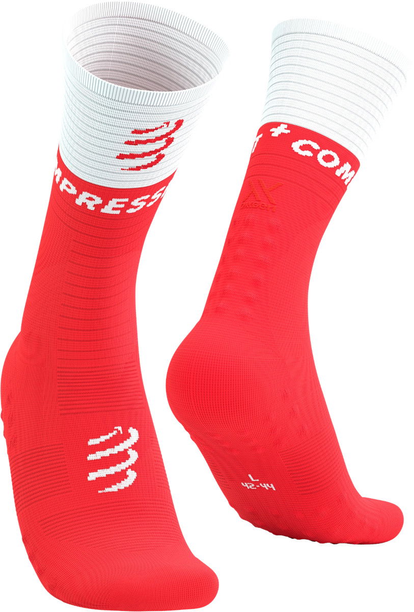 Ponožky Compressport Mid Compression Socks V2.0 Červená | sqtu3543090, 0