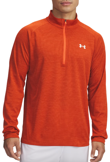 Mikina Under Armour UA Tech Textured 1/2 Zip Top Oranžová | 1382797-844, 0