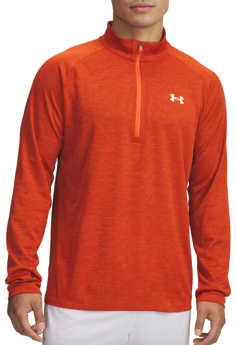 Mikina Under Armour UA Tech Textured 1/2 Zip Top Oranžová | 1382797-844