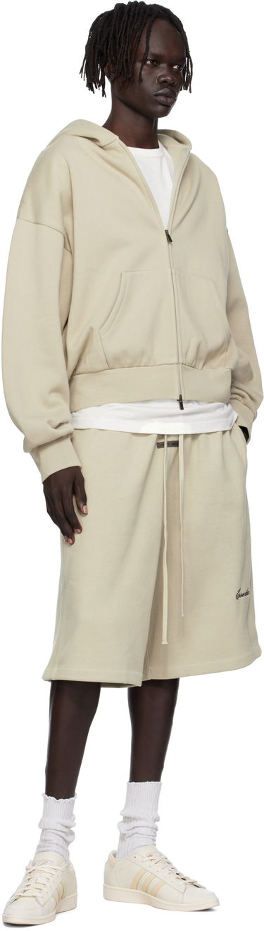 Mikina Fear of God Fear of God ESSENTIALS Fleece Zip-Up Hoodie Béžová | 192SP254786F, 3