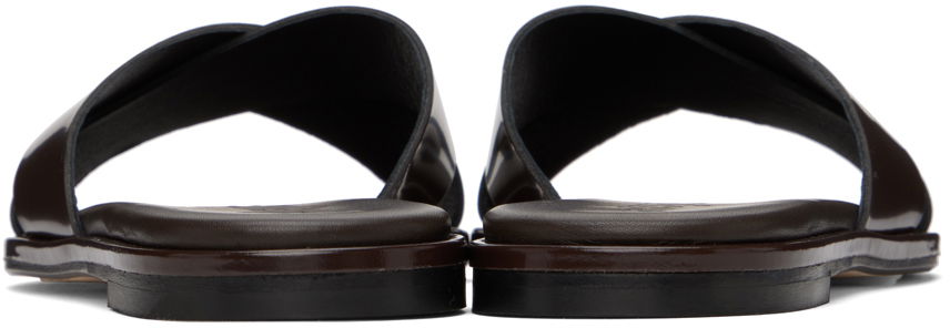 Aeyde Sonia Leather Cross-Strap Sandals