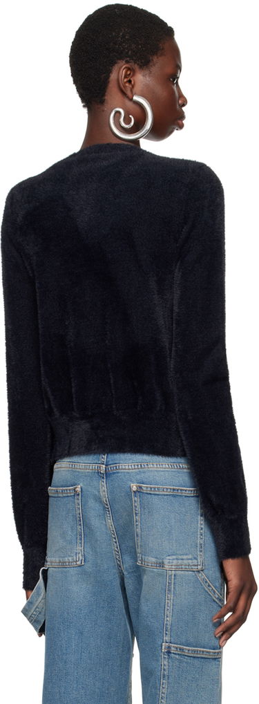 Sveter Blumarine Embroidered Rose Cardigan Modrá | A422M485A, 2