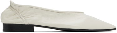 Tenisky a topánky BY FAR BY FAR Carré Leather Ballerina Flats Biela | MWFHC055LL002WH020PL, 0