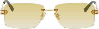 Slnečné okuliare Bottega Veneta Bottega Veneta Lock Rectangular Sunglasses Žltá | BV1126S-006, 0