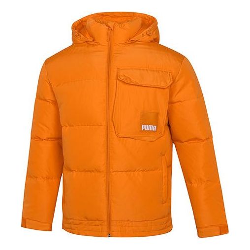Bunda Puma Loose Down Jacket with Hood Oranžová | 532915-29