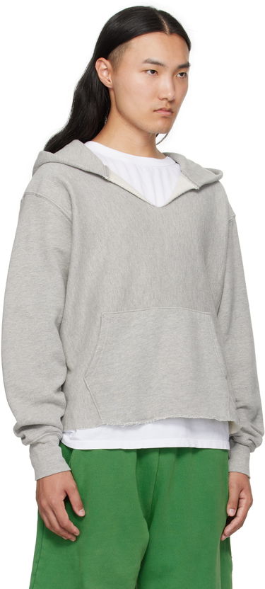 Mikina LES TIEN Heavyweight Cropped Hoodie Hnedá | CF-1091, 4