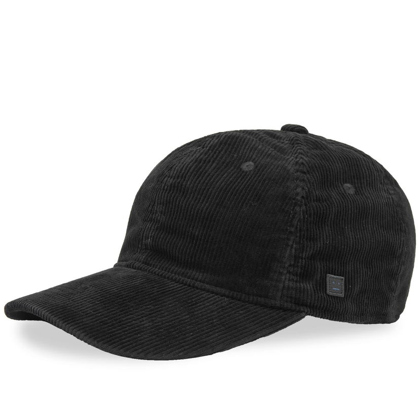 Šiltovka Acne Studios Cunov Corduroy Face Cap Čierna | C40315-900