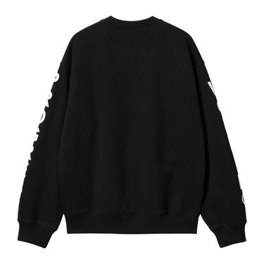 Mikina Carhartt WIP Black Printed Crewneck Sweatshirt Čierna | I033939_9, 4