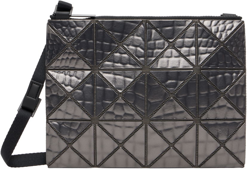 Taška cez rameno BAO BAO ISSEY MIYAKE Issey Miyake Meta Kaiju Geometric Panelled Crossbody Bag Metalická | BB58AG831