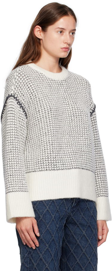 Sveter rag & bone Katie Waffle Knit Sweater Biela | WAS24F050SA50, 1
