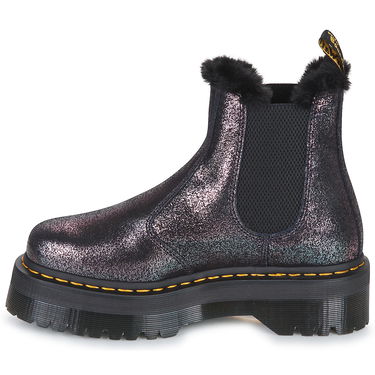 Tenisky a topánky Dr. Martens 2976 Quad Fur Lined Distressed Metallic Čierna | 27956012, 2