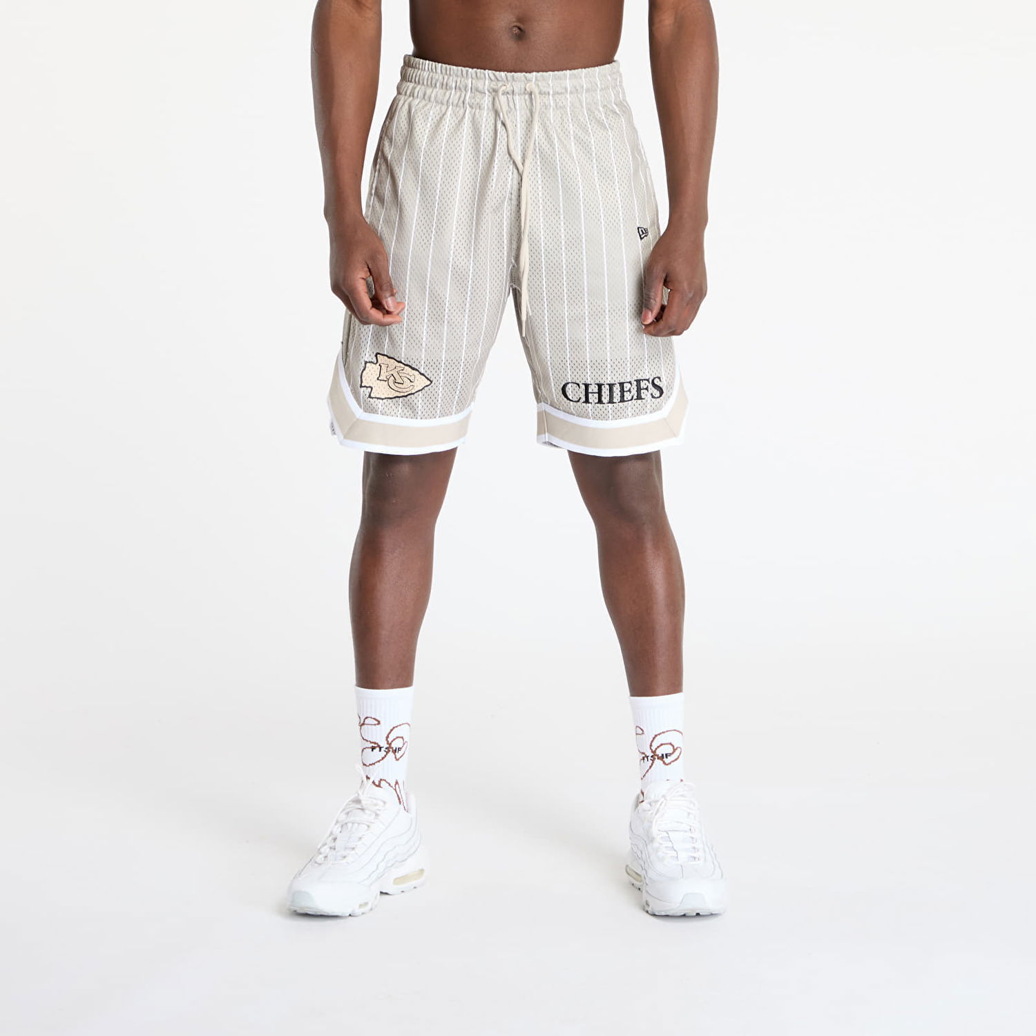 Šortky New Era New Era Kansas City Chiefs NFL Pinstripe Shorts Béžová | 60667933, 0