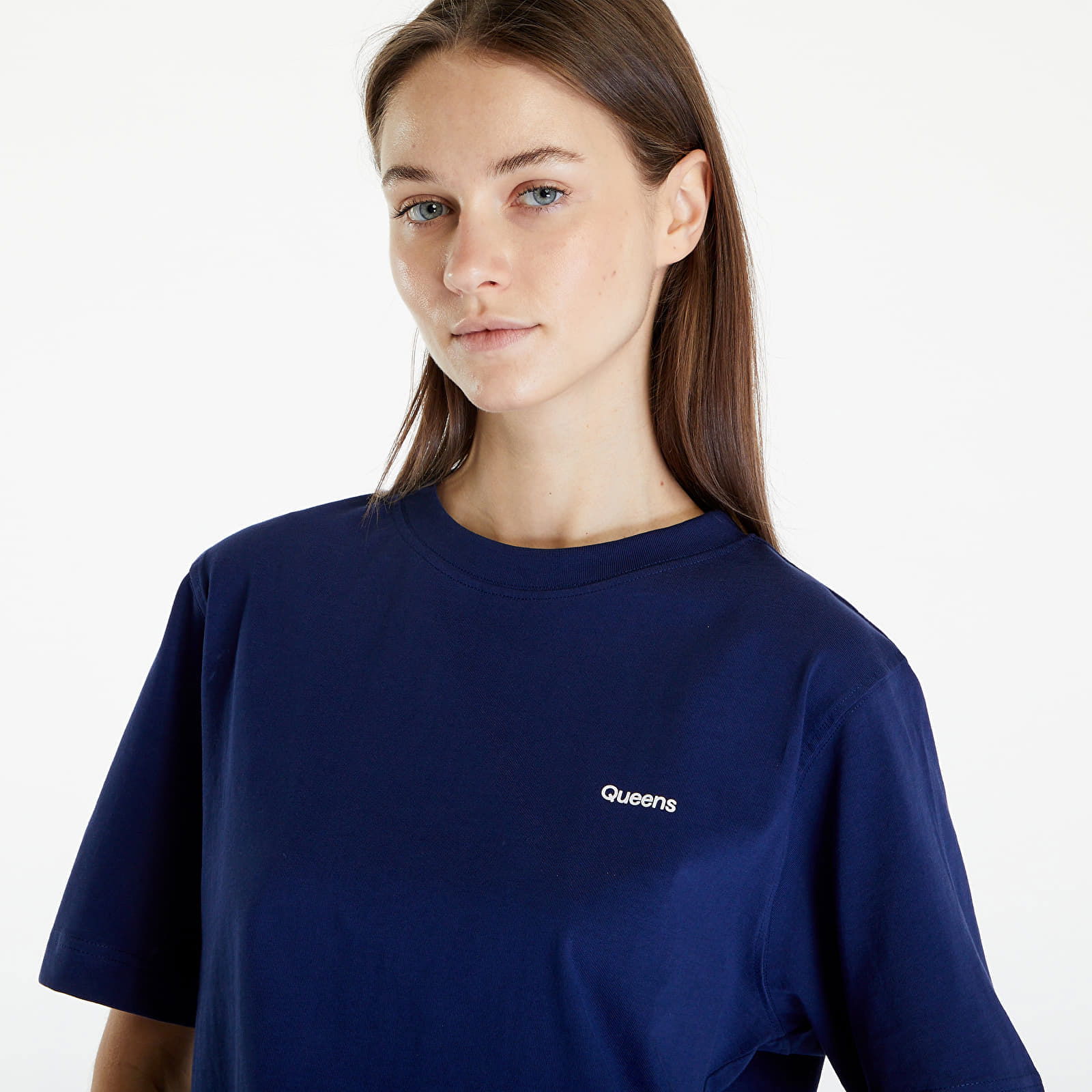 Essential T-Shirt With Contrast Print Blue