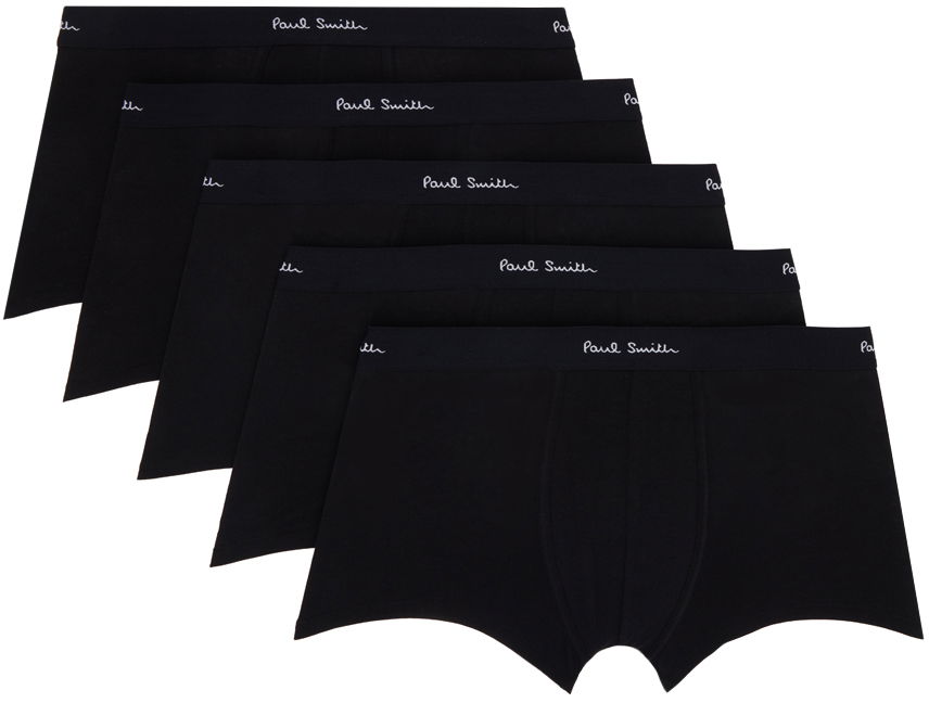 Boxerky Paul Smith Paul Smith Five-Pack Logo Boxer Briefs Čierna | M1A-914-MR5PK-79, 0