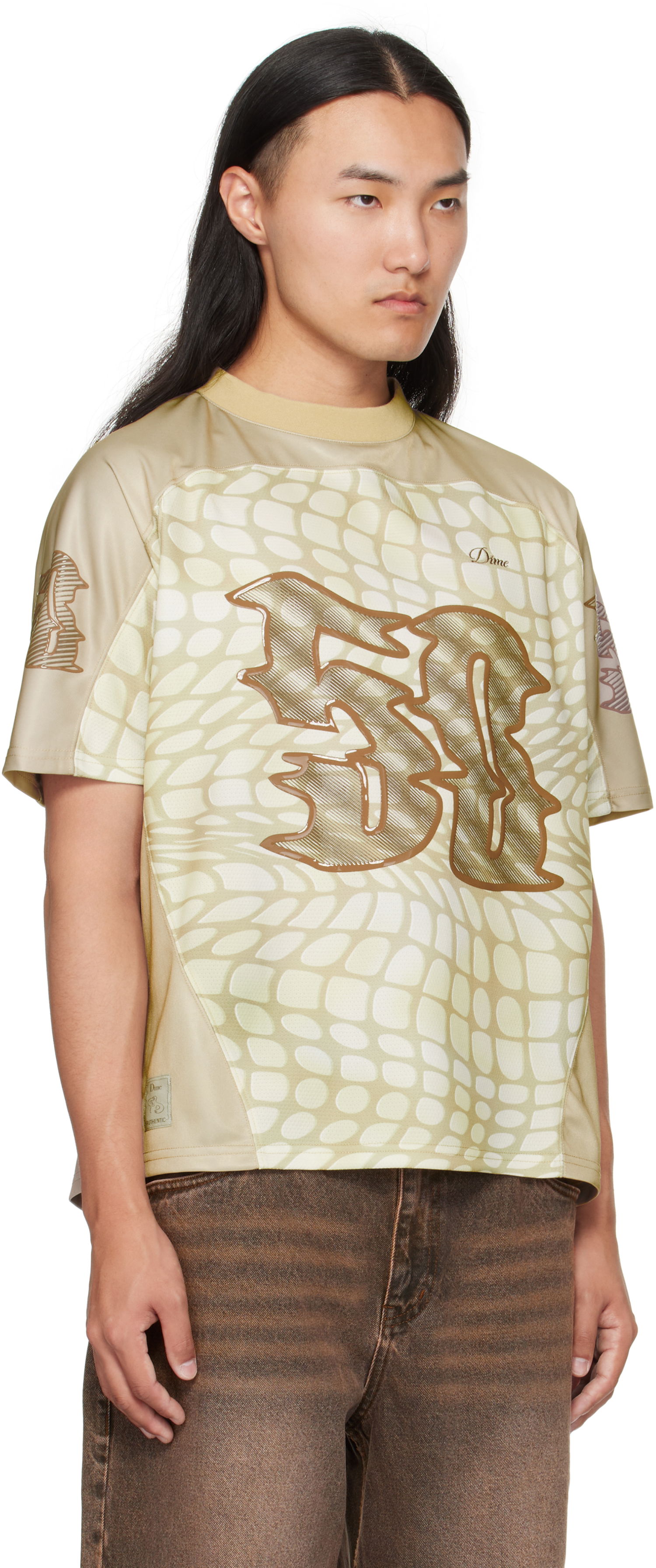 Tričko Dime Dime N50 Jersey T-Shirt Béžová | DIMEFA256TAU, 1