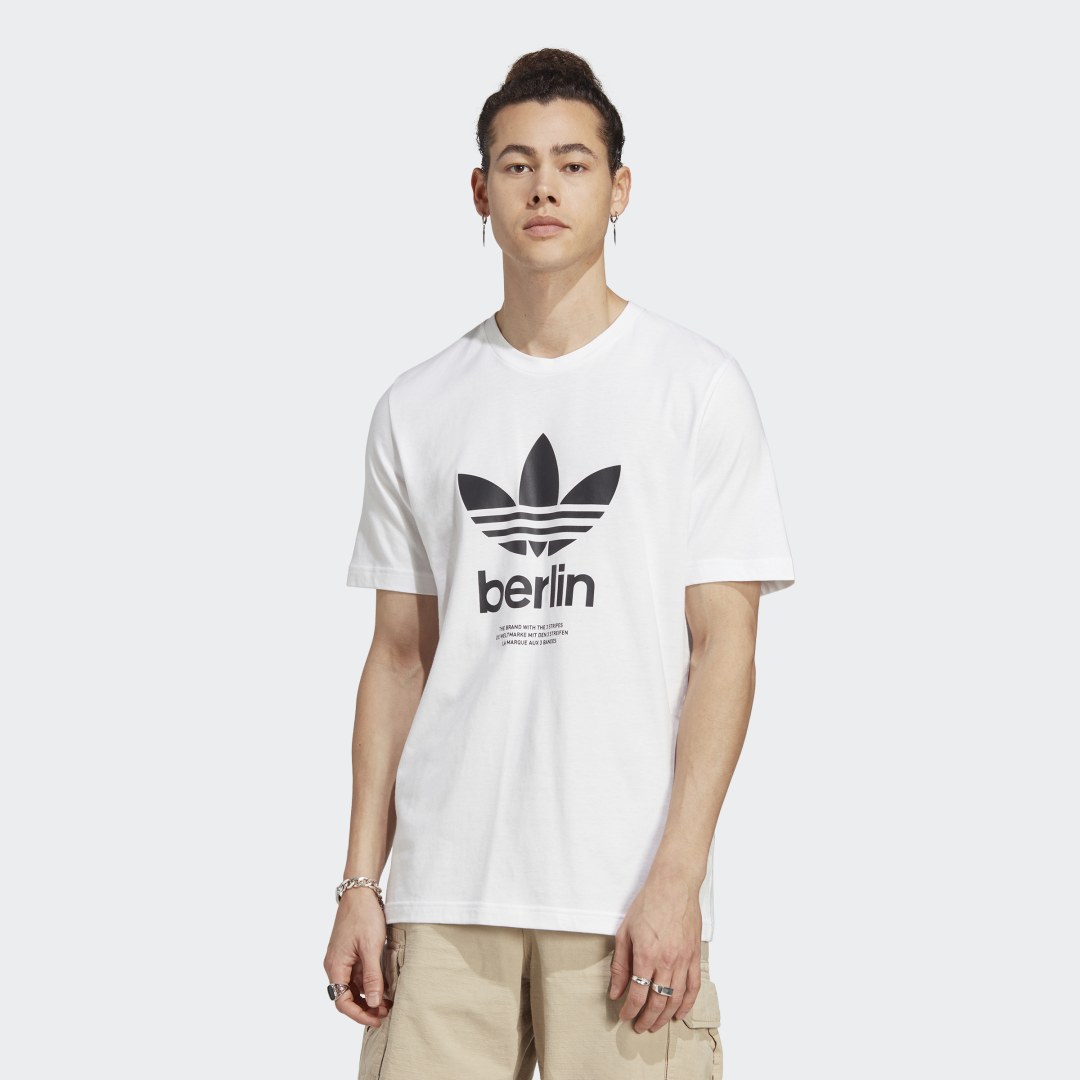 Tričko adidas Performance Icone Berlin City Originals Biela | IP6542, 0