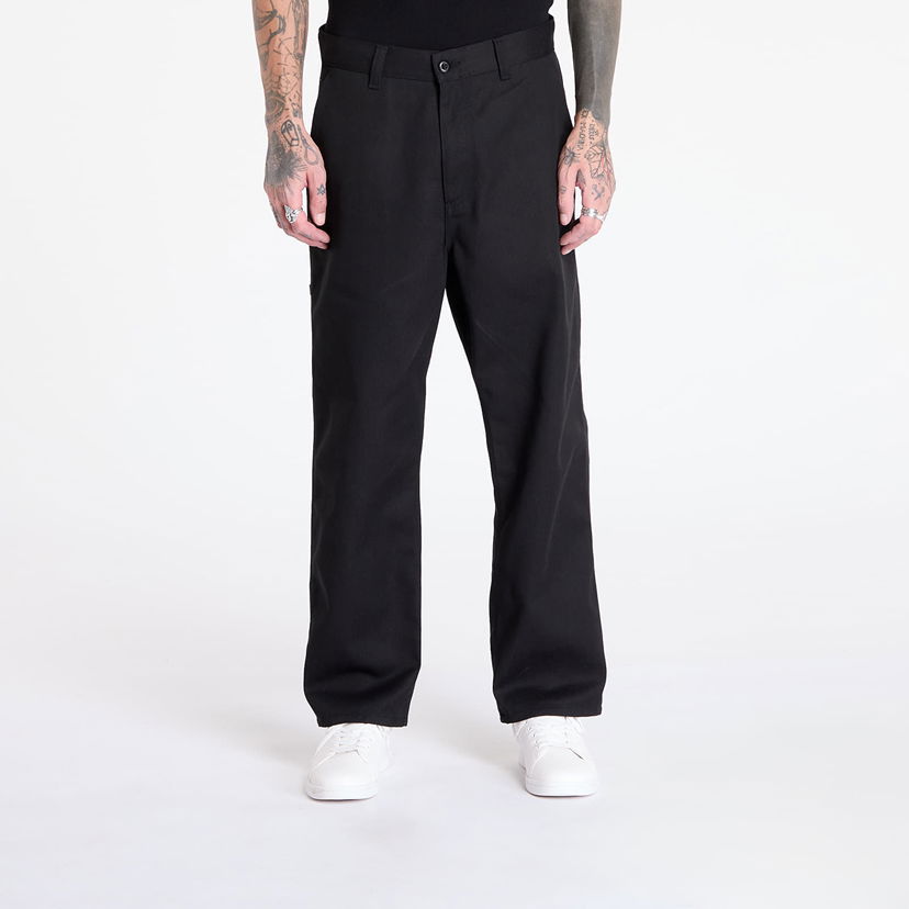 Nohavice Carhartt WIP Pants Midland Single Knee Pant Black Rigid XL Čierna | I033753.8901