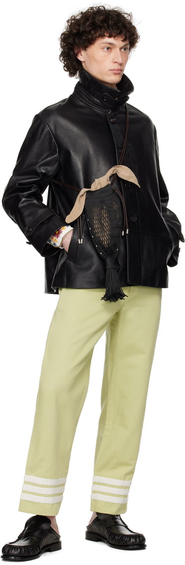 Bunda Bode Bode Cropped Continental Leather Jacket Čierna | MRS25OW001, 3