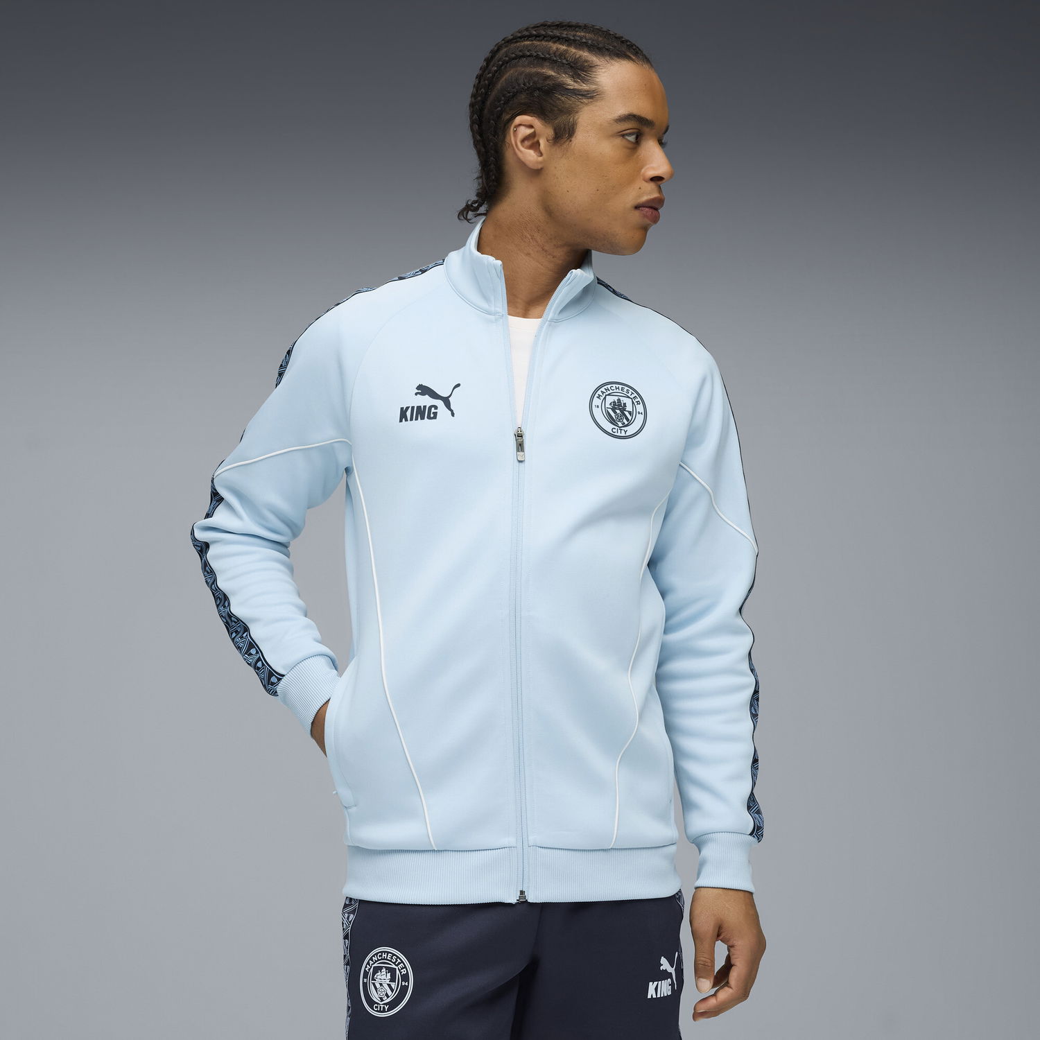 Bunda Puma Manchester City KING Anthem Track Jacket Modrá | 782173_10, 0
