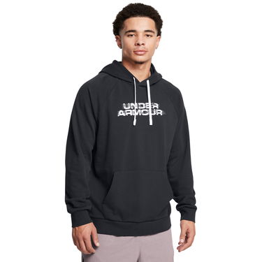 Mikina Under Armour Rival Fleece Textured Glitch Hoodie Čierna | 1389428-001, 0