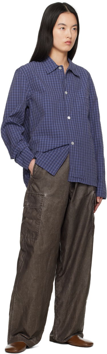 Košeľa OUR LEGACY Our Legacy Box Check Shirt Fialová | M2252BK, 3