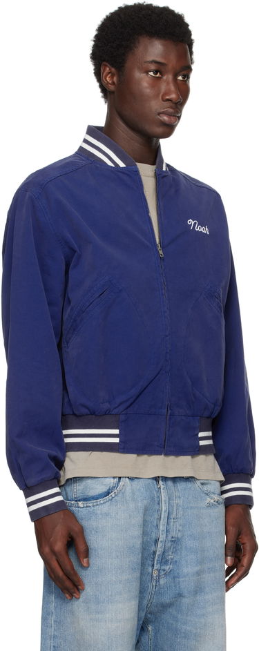 Bomber bunda Noah Noah Cotton Varsity Jacket Modrá | OW086SS25ROY, 1