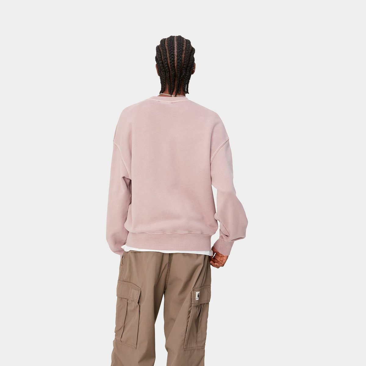 Nelson Sweatshirt "Glassy Pink garment dyed"