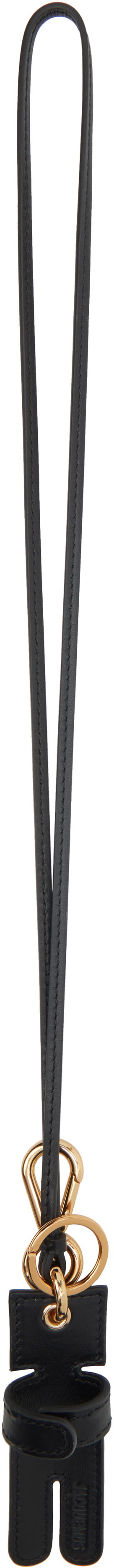 Kľúčenka Jacquemus Jacquemus La Croisière 'The Amico' Leather Keychain Čierna | 25E255AC348-3000, 0