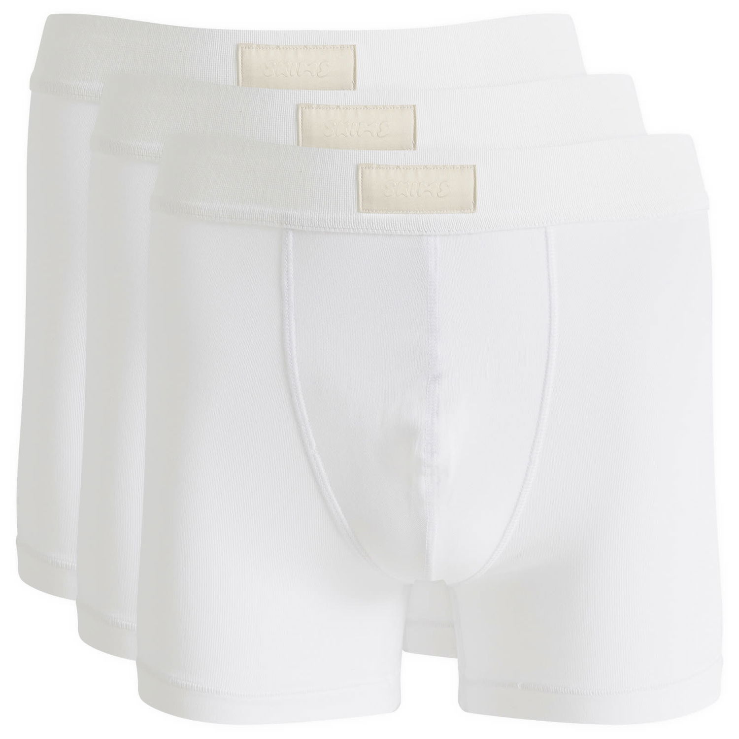 Boxerky SKIMS SKIMS Men's 3" Cotton Boxer Briefs - 3-Pack Biela | BO-BBR-5634M-CH, 0