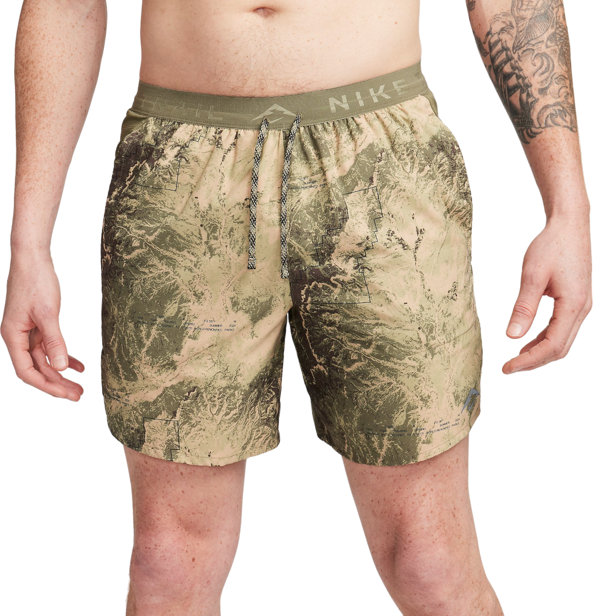 Šortky Nike M NK DF STRIDE 7BF SHORT AOP Béžová | fn3314-222, 0
